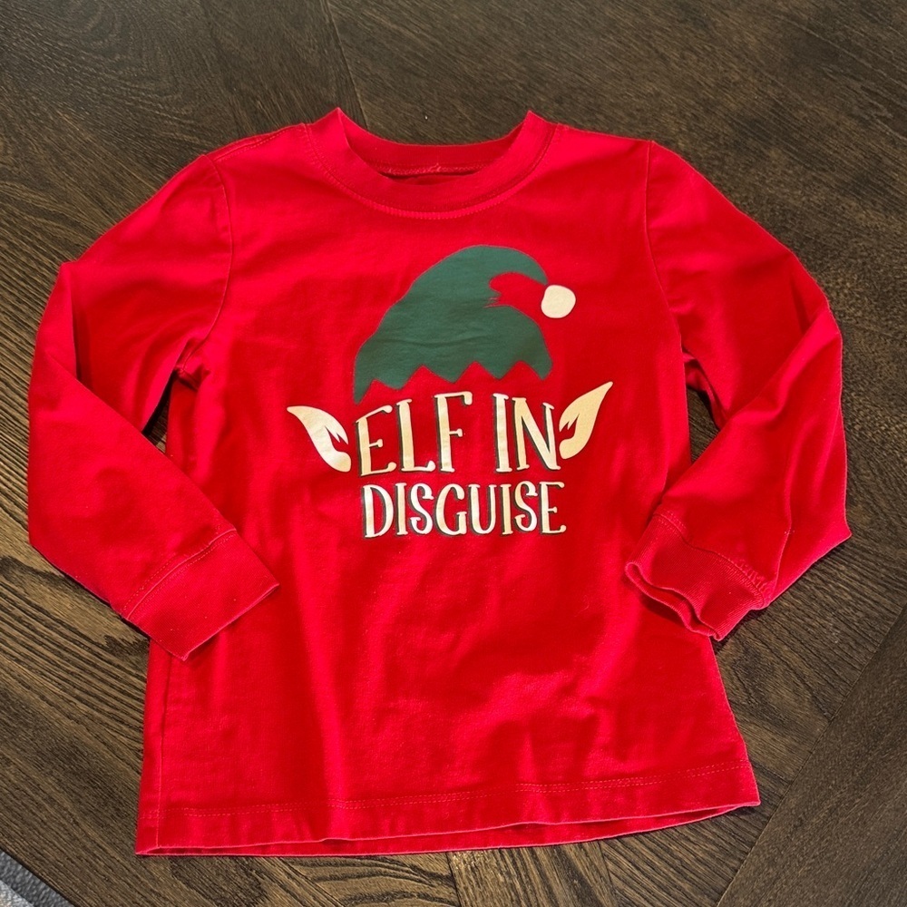 Carter's Red Elf in Disguise Long Sleeve Tee